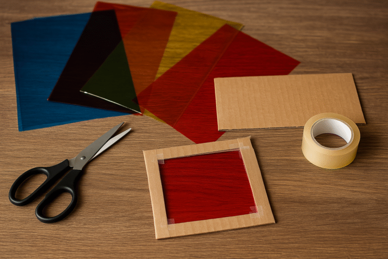 Criando filtros de cor caseiros com papel celofane
